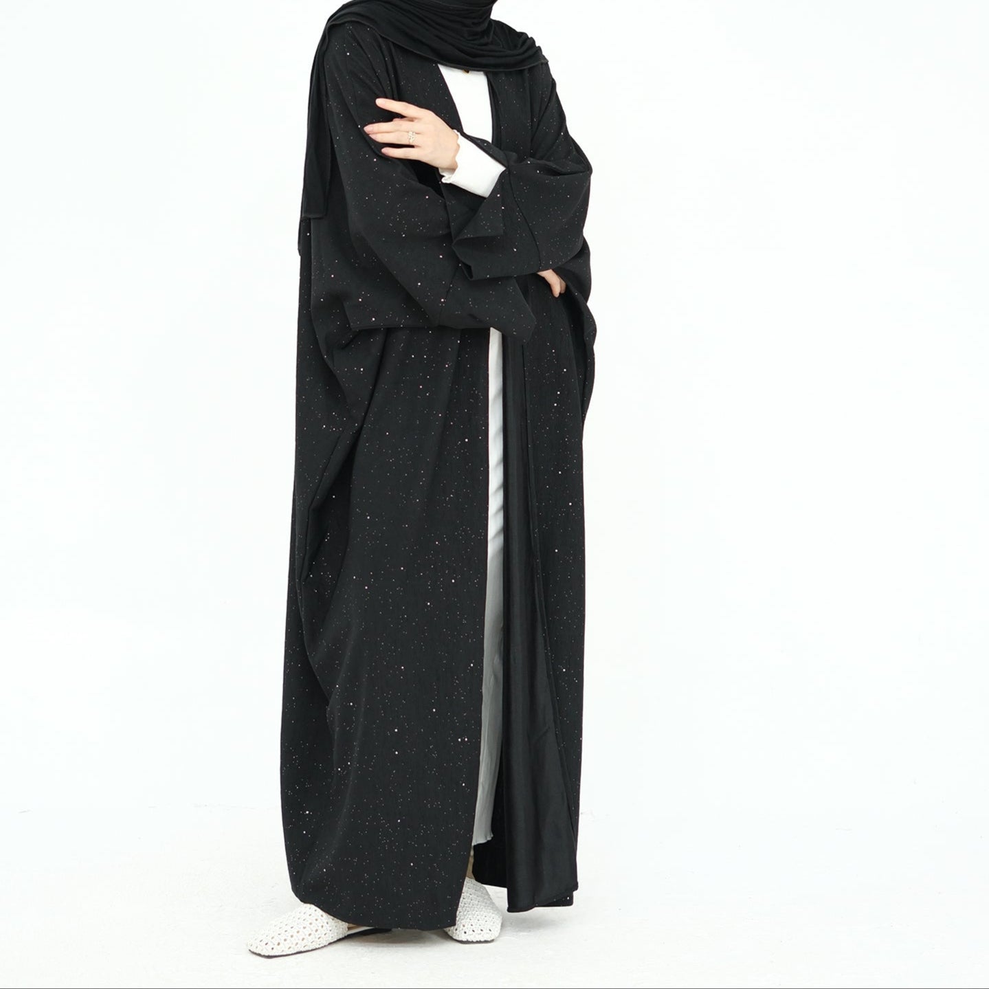 Ayra Glitter Abaya Coat - 4 Colours
