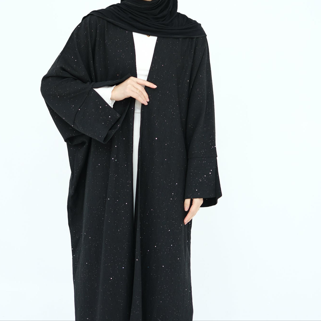 Ayra Glitter Abaya Coat - 4 Colours