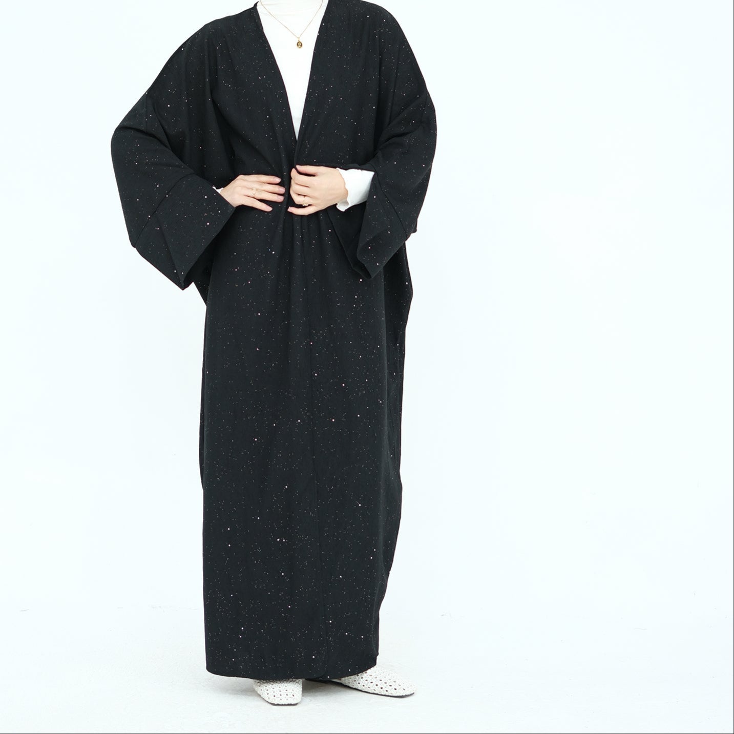Ayra Glitter Abaya Coat - 4 Colours