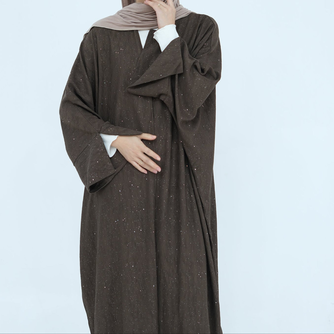 Ayra Glitter Abaya Coat - 4 Colours