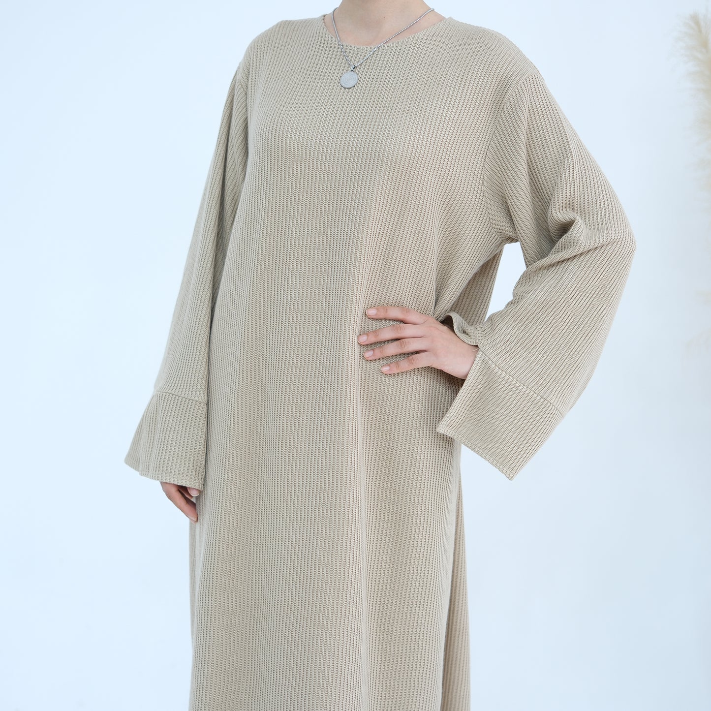 Knitted Closed Abaya - 5 Colours