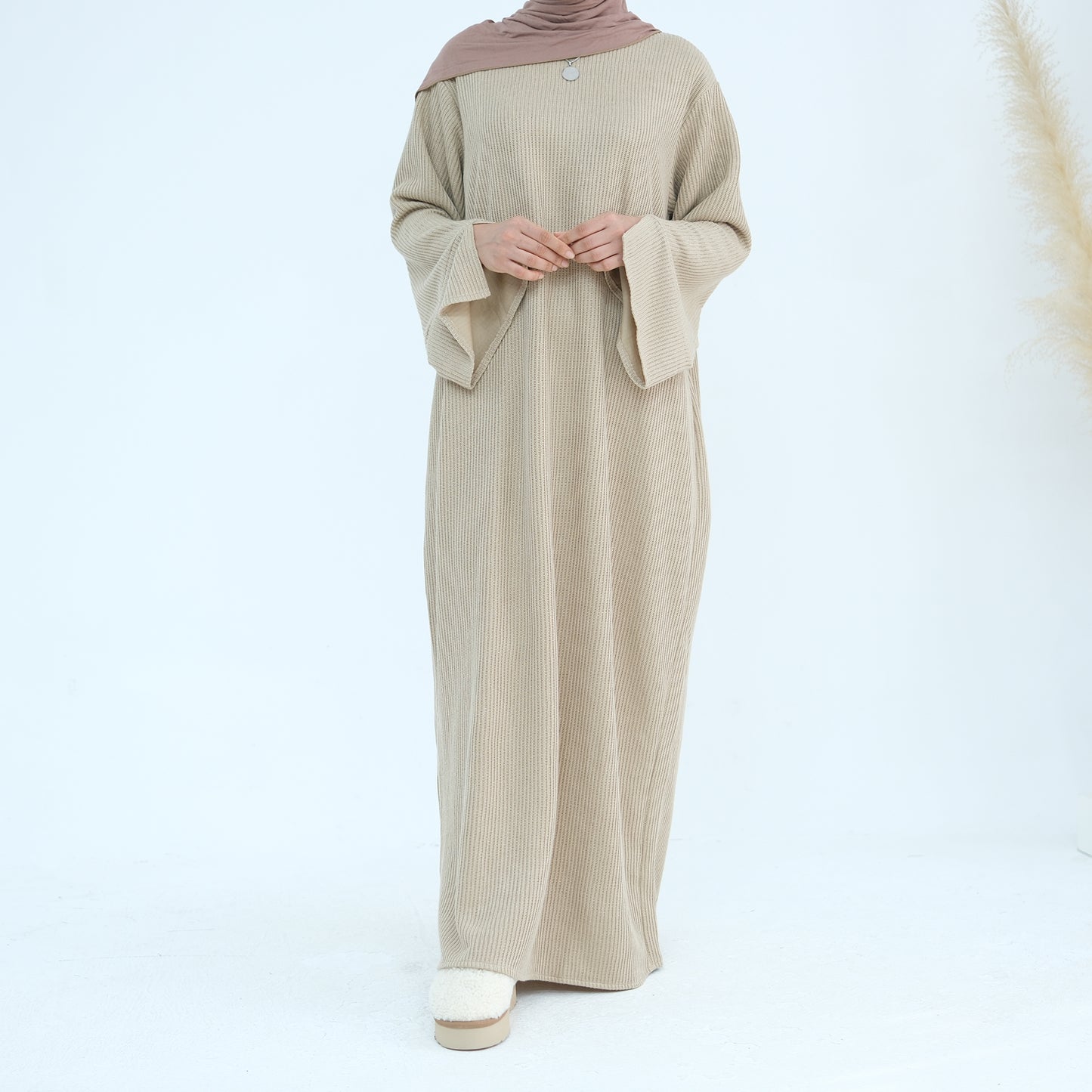 Knitted Closed Abaya - 5 Colours