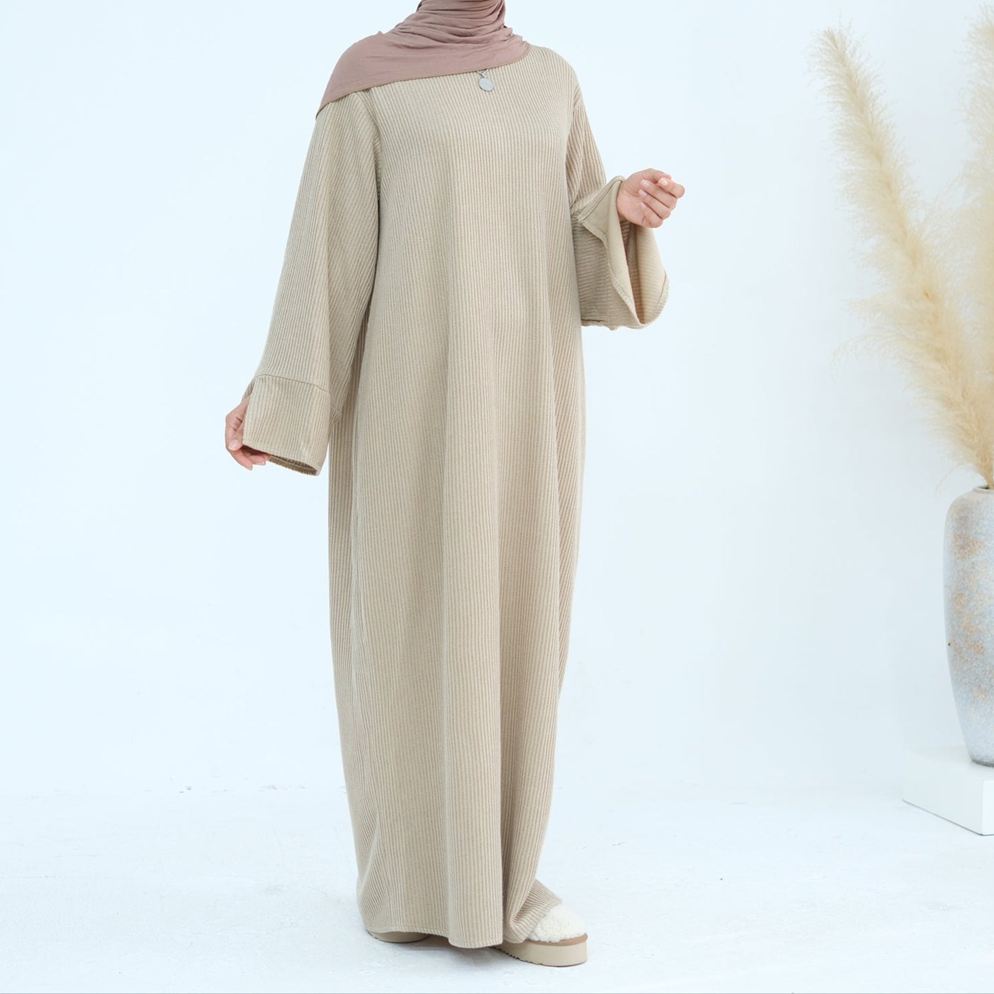 Knitted Closed Abaya - 5 Colours