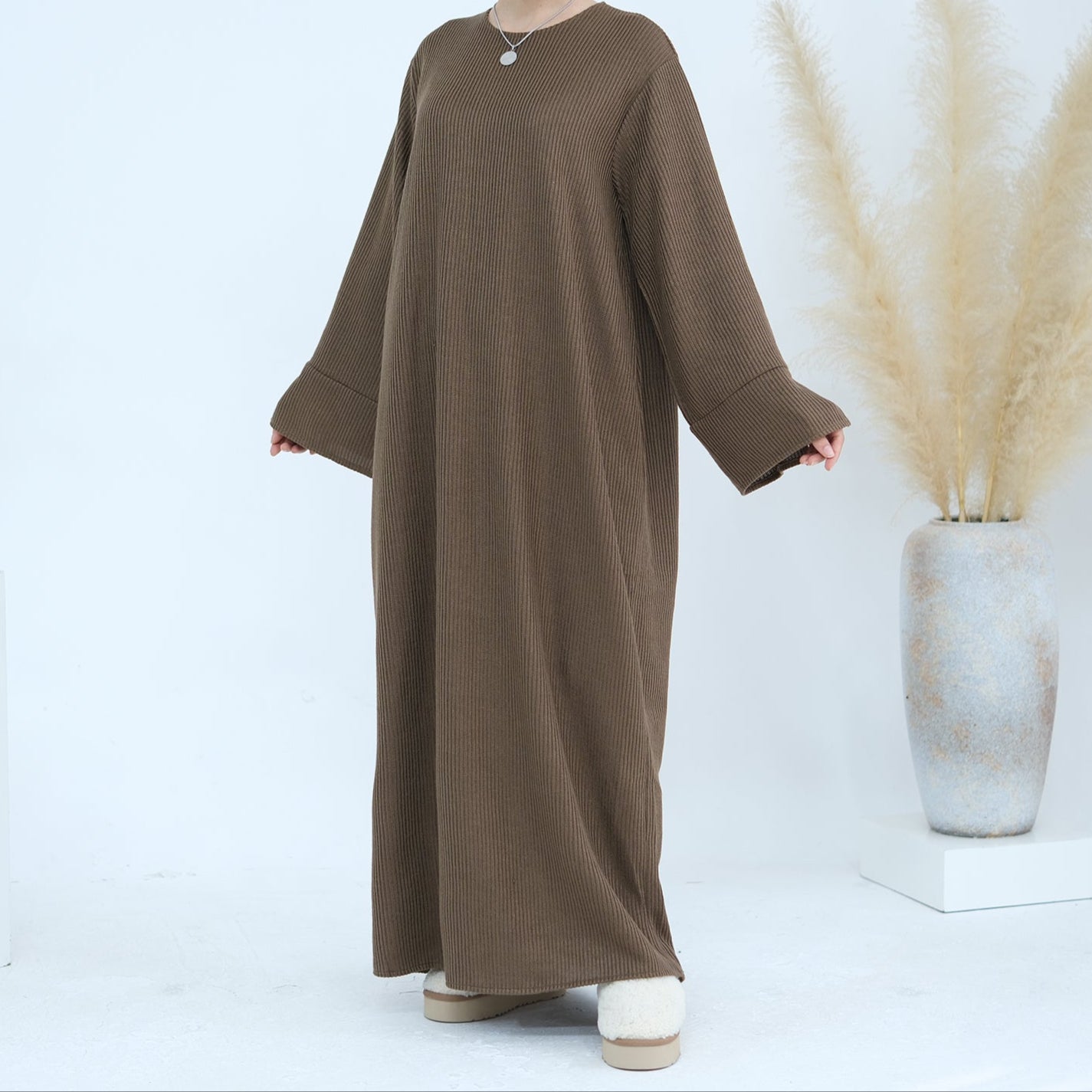 Knitted Closed Abaya - 5 Colours