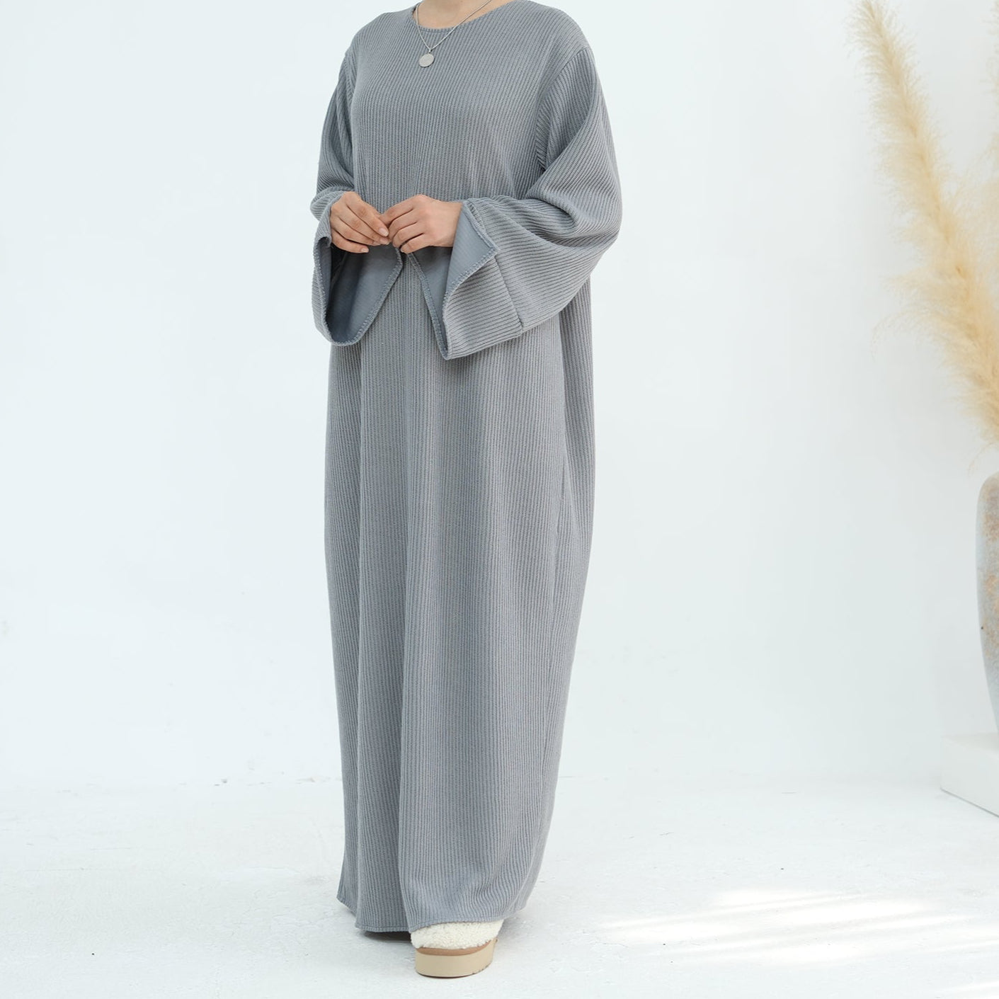 Knitted Closed Abaya - 5 Colours