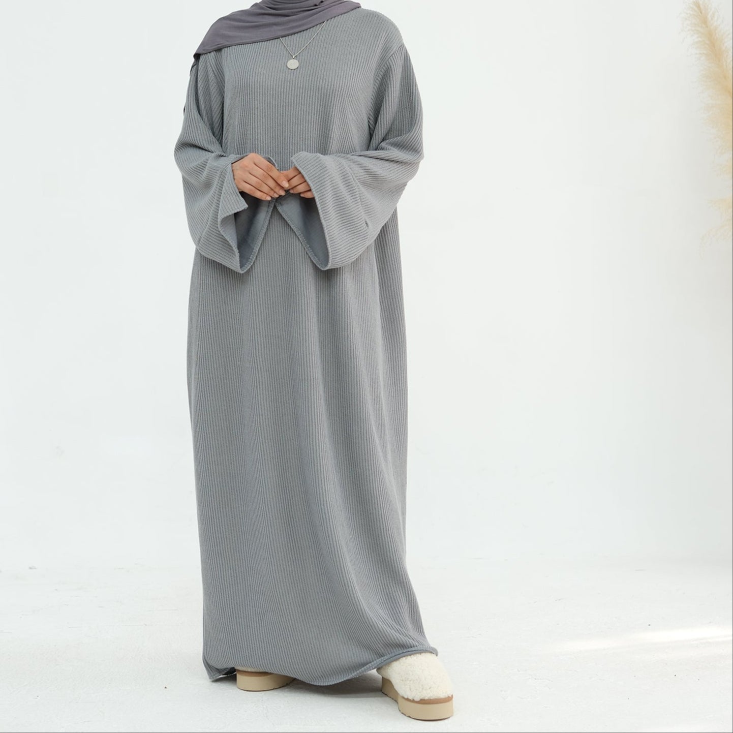 Knitted Closed Abaya - 5 Colours