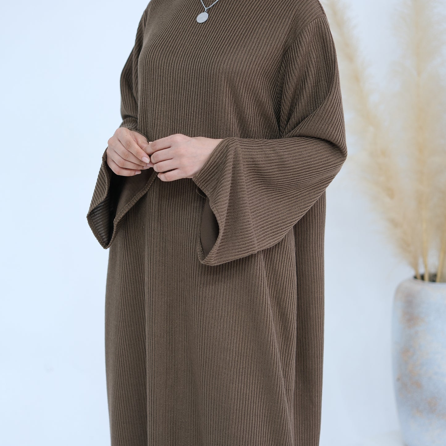 Knitted Closed Abaya - 5 Colours