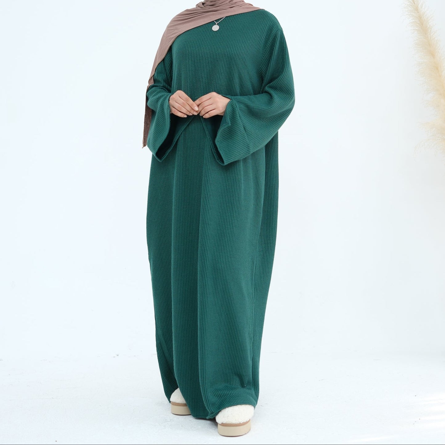 Knitted Closed Abaya - 5 Colours