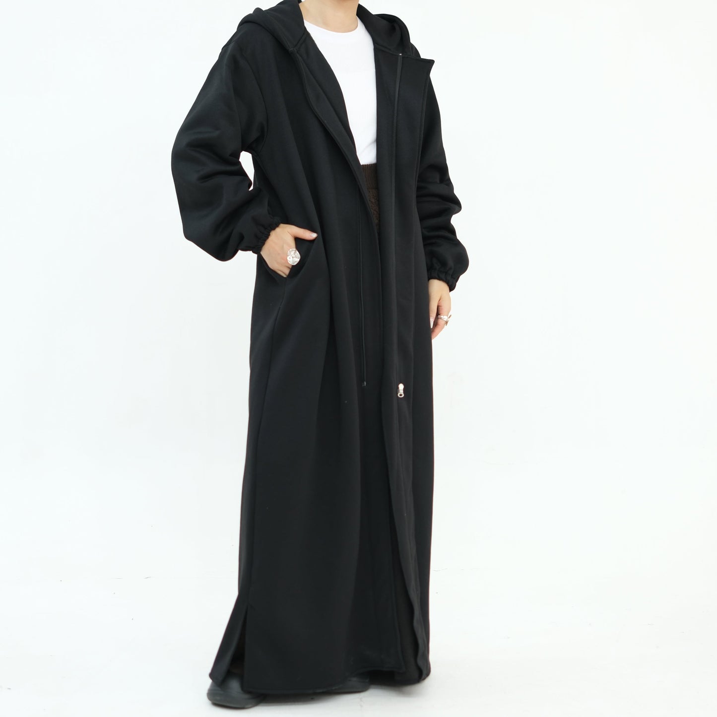 Hooded Abaya Coat - 2 Colours