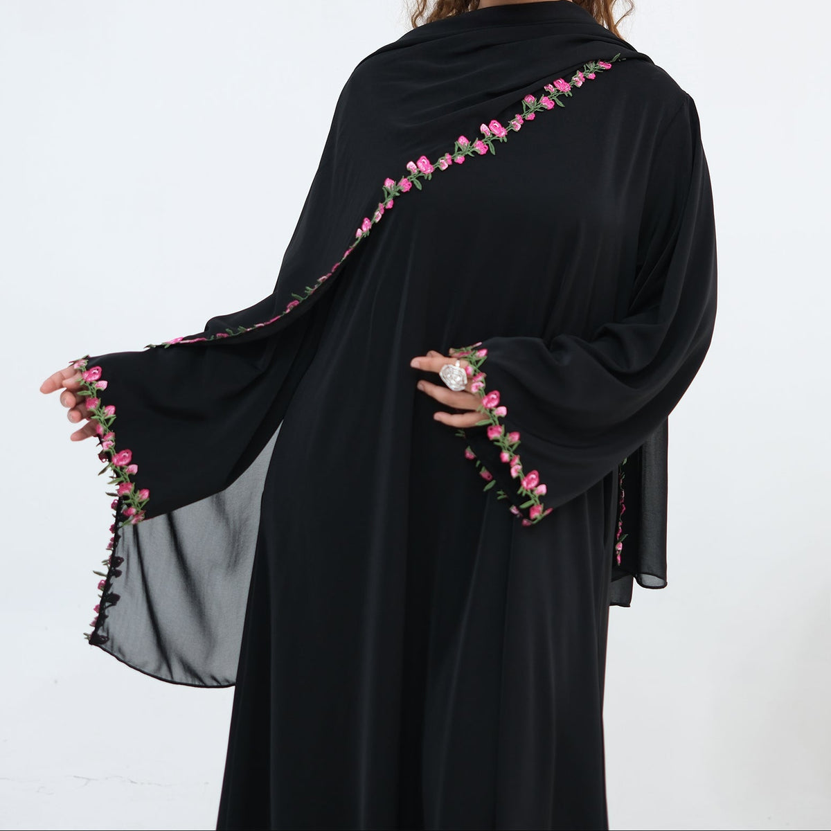Petal Lace Abaya & Hijab Set