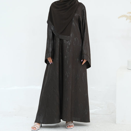 Jacquard Closed Abaya - 5 Colours