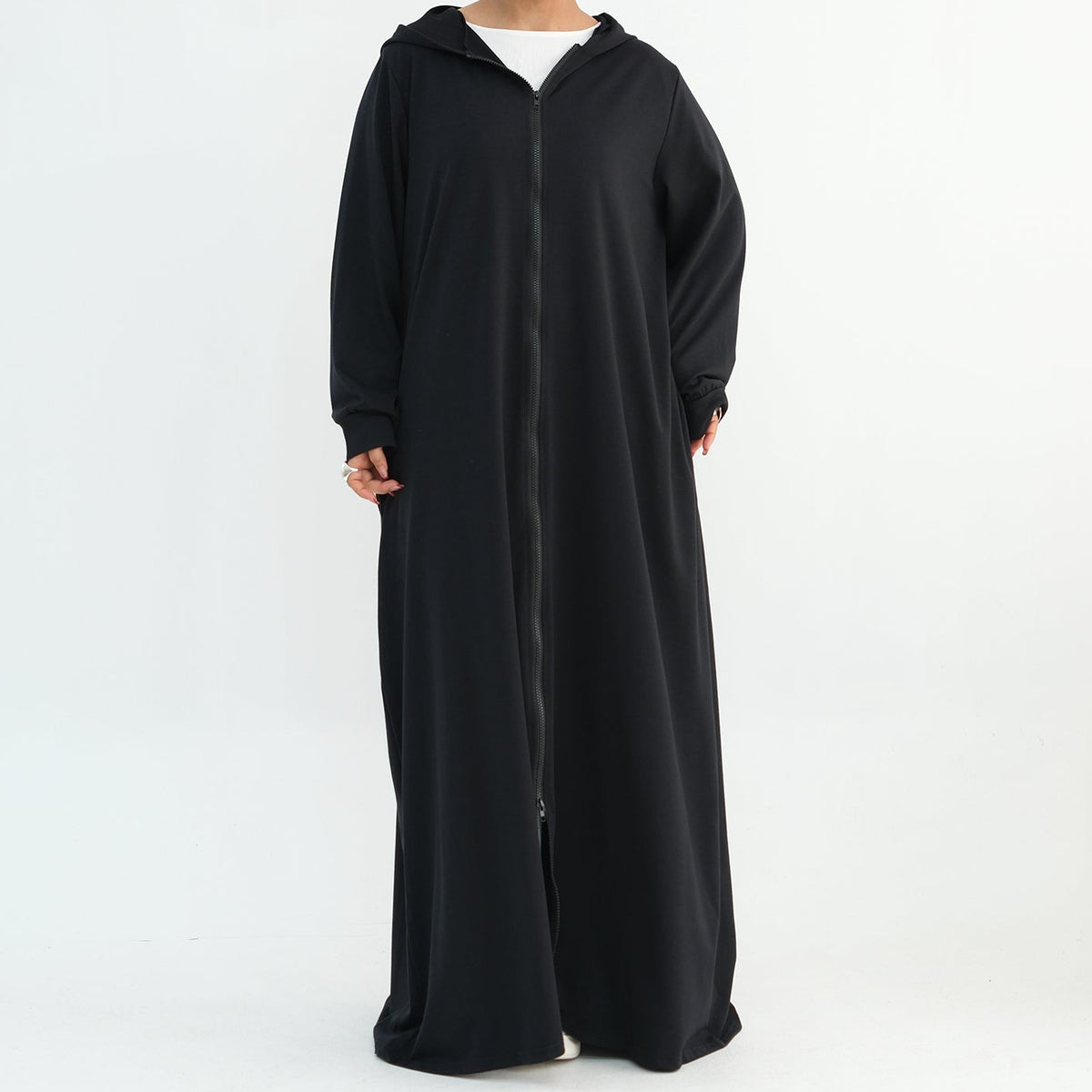 Hooded Zip Abaya