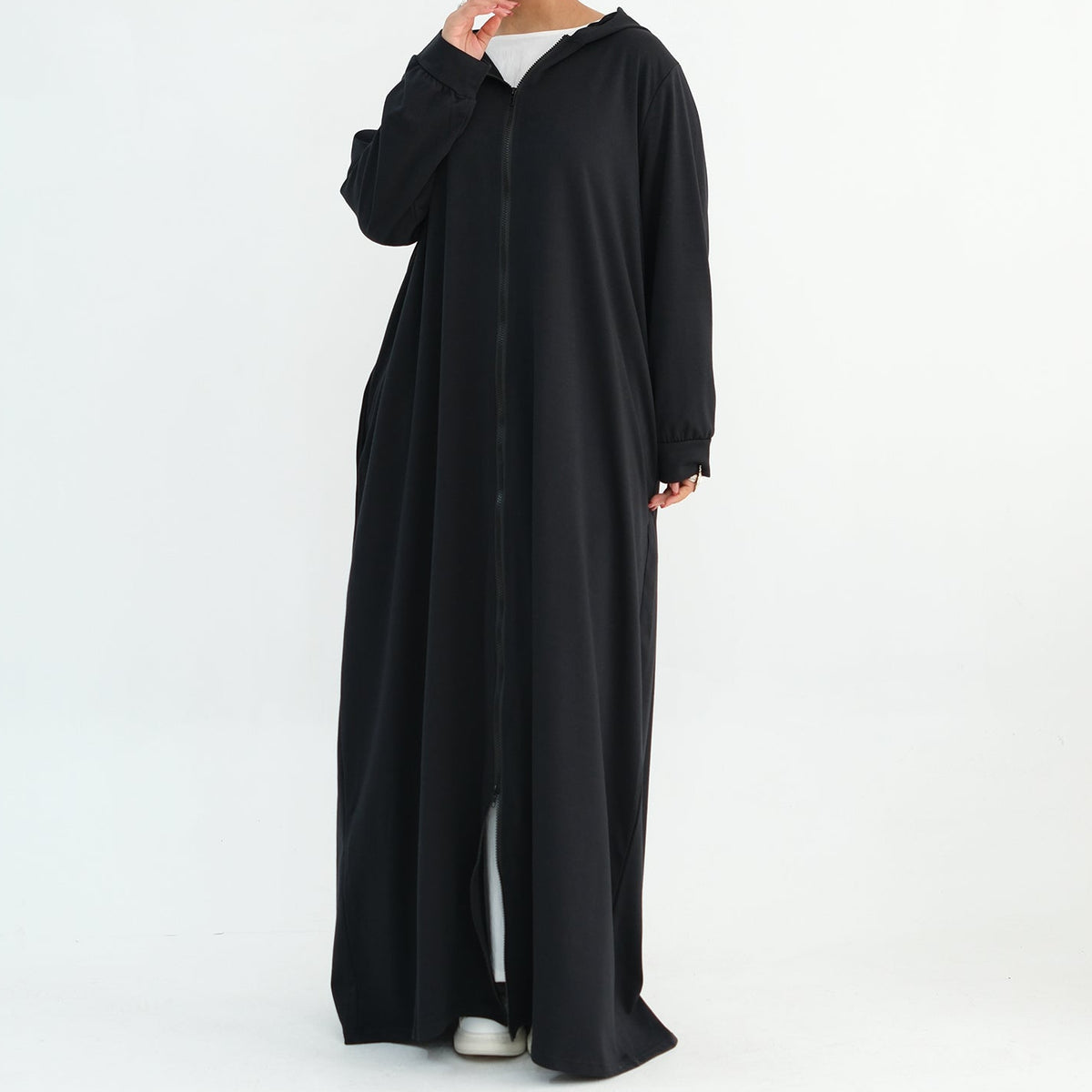 Hooded Zip Abaya