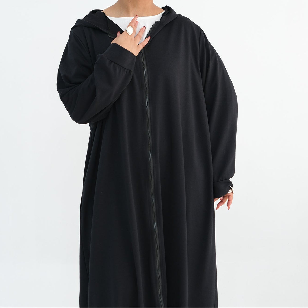 Hooded Zip Abaya
