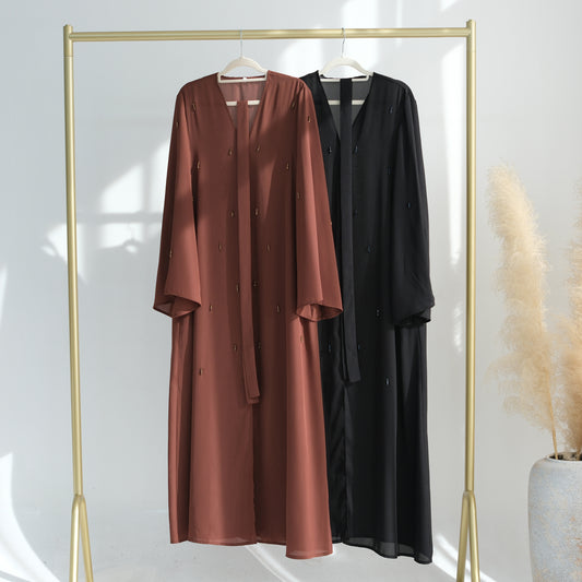 Maira Beaded Abaya - 2 Colours