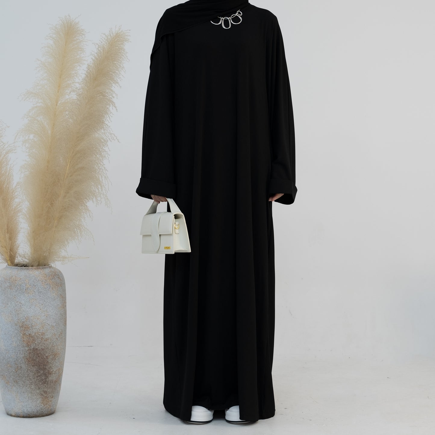 Soft Ribbed Closed Abaya - 3 Colours