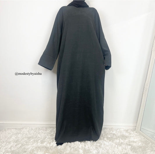 Jada Charcoal - Thick Abaya
