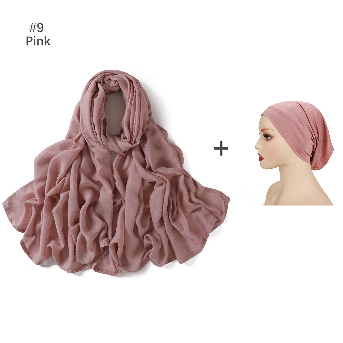 Premium Modal Hijab with Undercap - 8 Colours