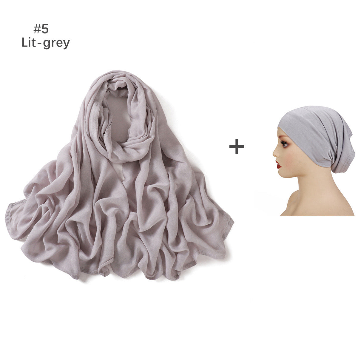 Premium Modal Hijab with Undercap - 8 Colours
