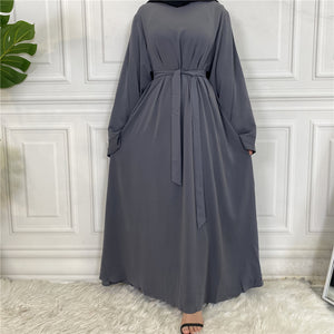 Gray colour clearance abaya