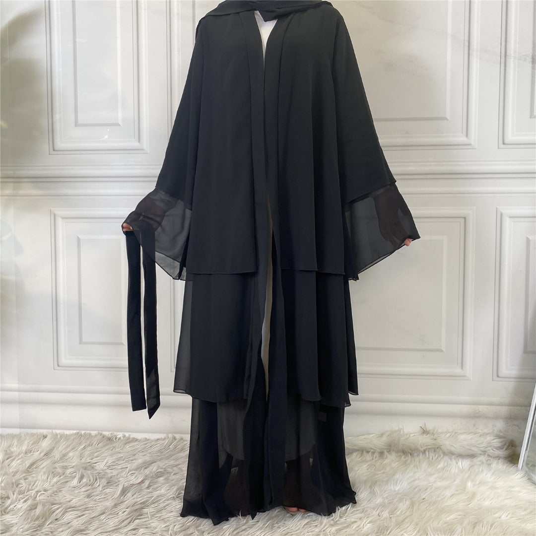 Hani Black - Open Abaya