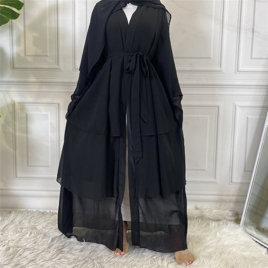 Hani Black - Open Abaya