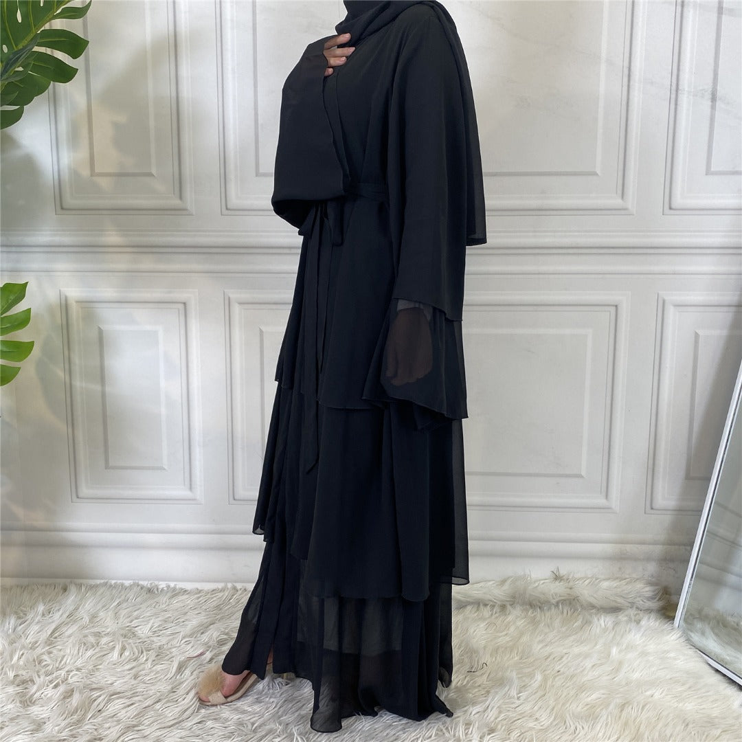 Hani Black - Open Abaya