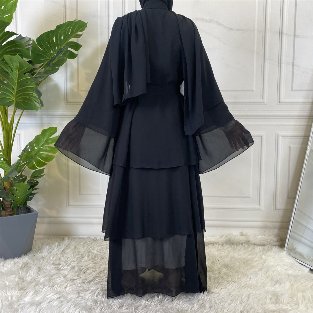 Hani Black - Open Abaya