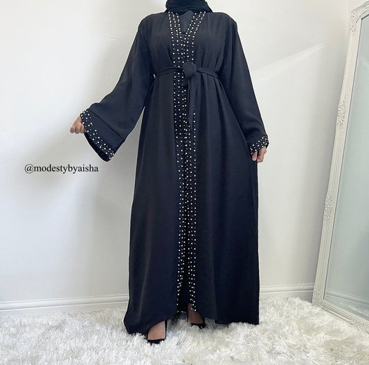 Rania Black - Open Abaya