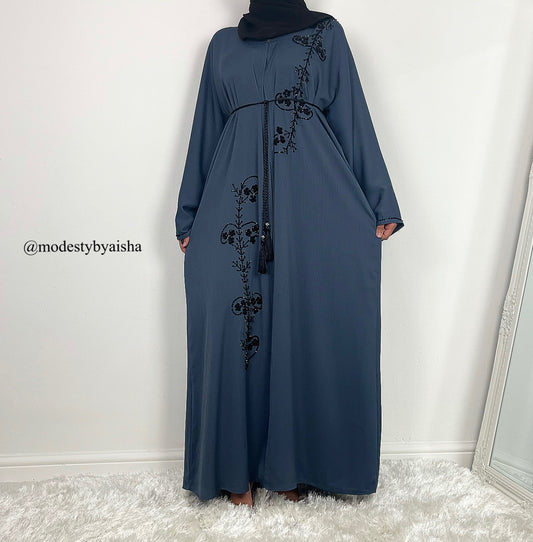 Minal Sapphire - Embellished Abaya