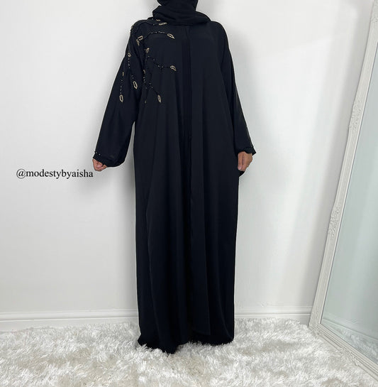 Liyana Black - Embellished Abaya