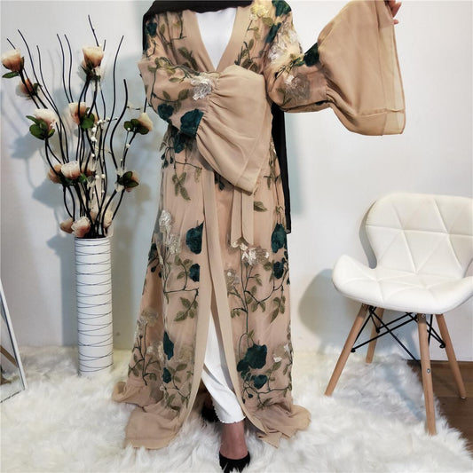 Anaya Beige - Open Abaya