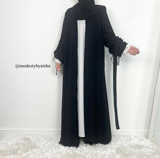 Sysa Black - Open Abaya