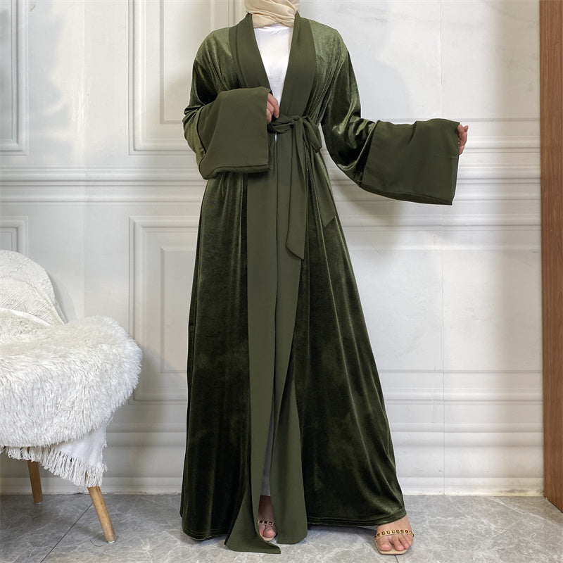 Velvet 2025 open abaya