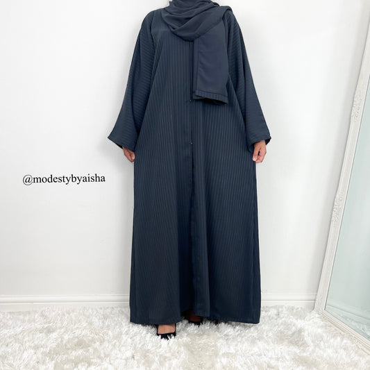 Zainab Charcoal - Abaya Coat